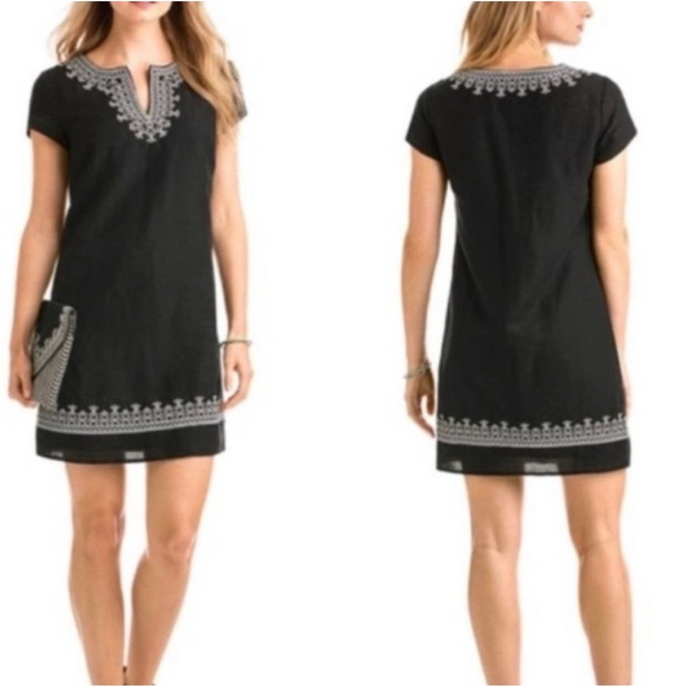 $10 Vineyard Vines Embroidered Shift Dress - Picture 3 of 7